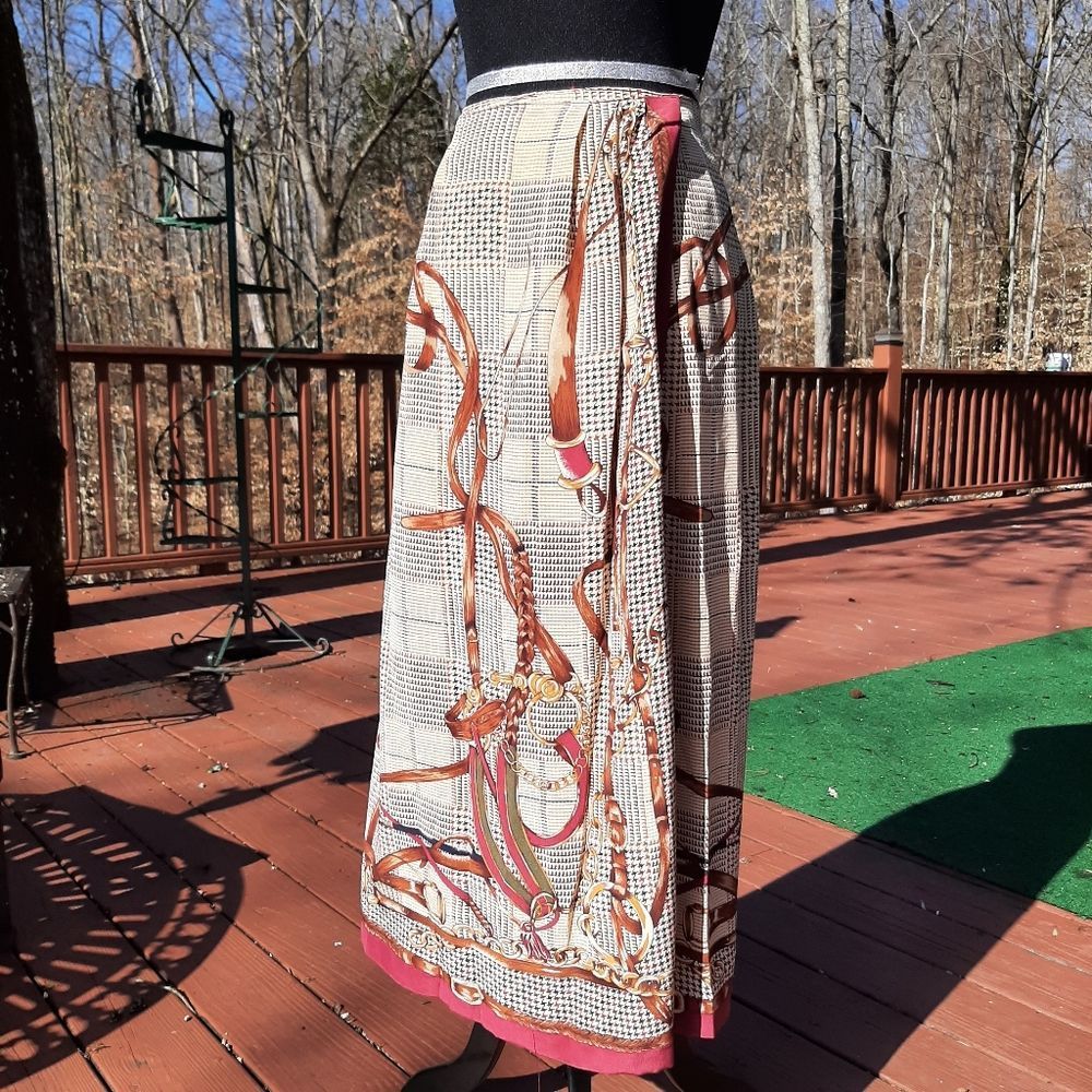 Vintage CC by Diane Gilman Silk Wrap Skirt Size M